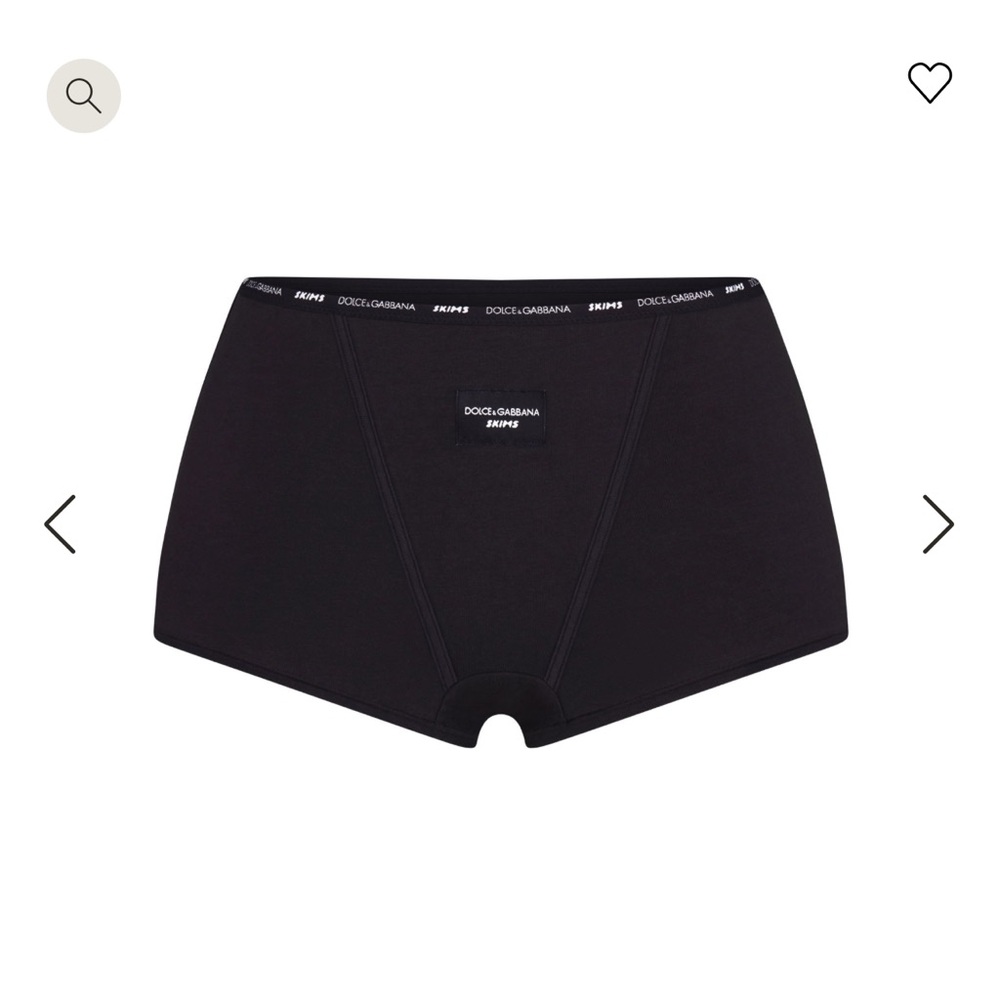 DOLCE&GABBANA X SKIMS COTTON JERSEY BOY SHORT
